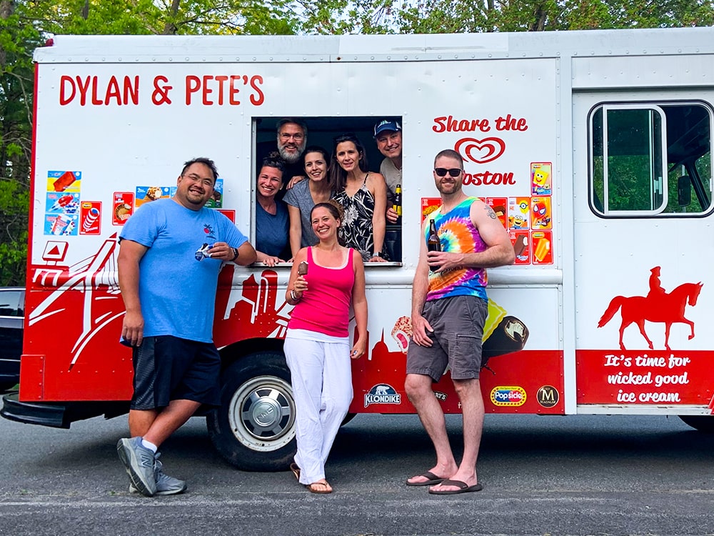 Dylan & Pete's Family Crowd Ice Cream Truck Adults Beer-min